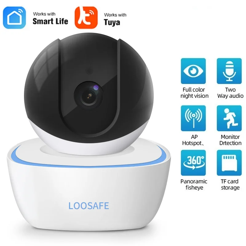

IP-камера Tuay купольная уличная Беспроводная с Wi-Fi, 1080P, 4-кратный зум