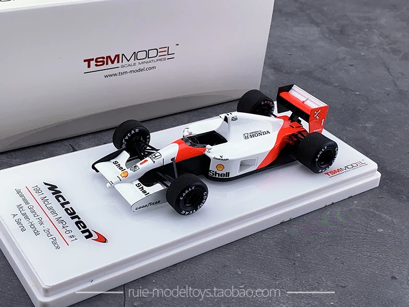 

TSM 1:43 F1 McLaren MP4/6 #1 1991 Япония Чемпион Сенна имитация сплава Пластиковая статическая модель автомобиля фотоподарок