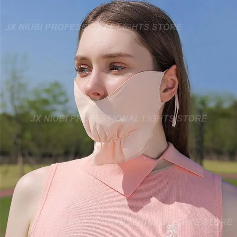 

Маска для лица из шифоновой ткани с защитой от ультрафиолетовых лучей, эффективная маска для лица с защитой от ультрафиолетовых лучей, прох...