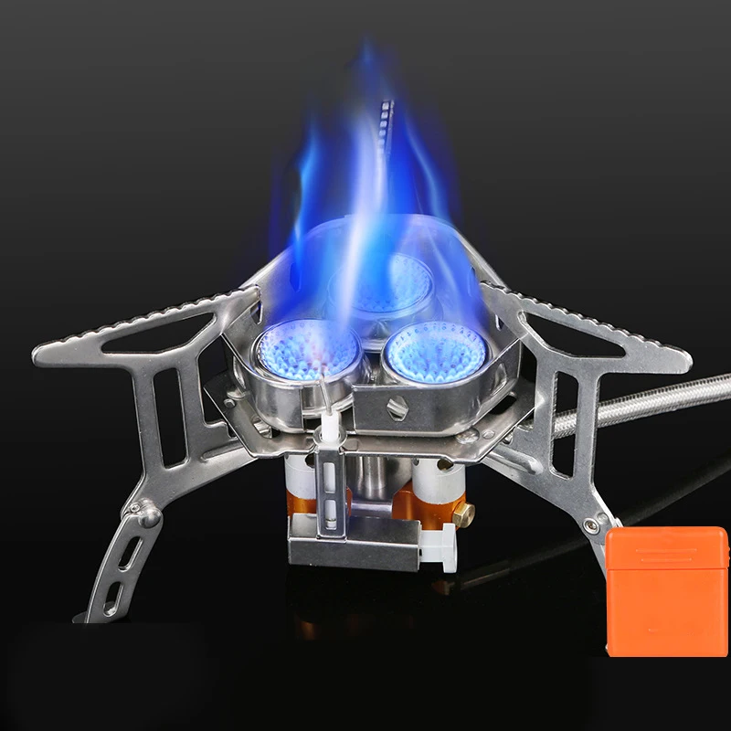 

Camping Tourist Burner Big Power Gas Stove Cookware Portable Furnace Picnic Barbecue Tourism Supplies Outdoor recreation