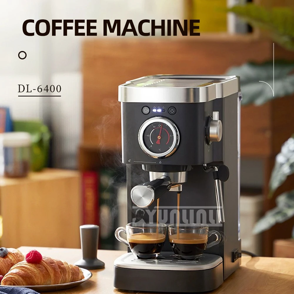 Бытовая кофеварка Cafeteira Italiana паровой вспениватель молока высокого давления