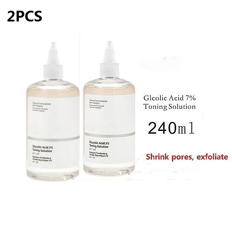 

2PCS Glycolic Acid 7% Toning Solution Gentle Exfoliation Improve Clear Brighten Skin Tone Products Original Skin Care