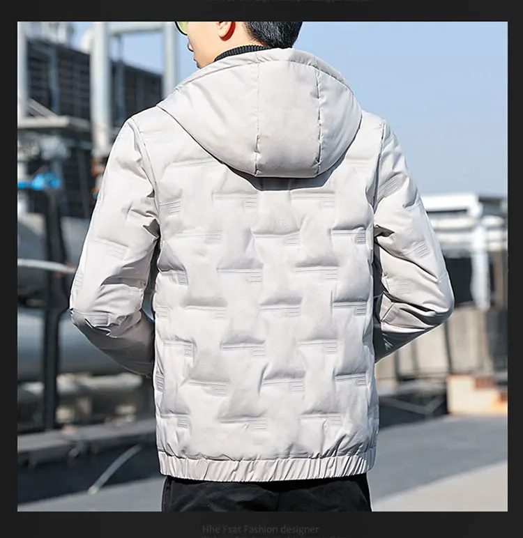 Winter 2022 Golf Men's Fashion Versatile Cotton Jacket Men's Down Jacket Solid Color High-quality Coat Temperament Casual Jacket
