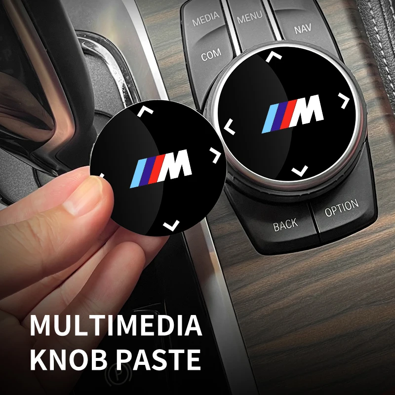 Мультимедийная ручка с логотипом M декоративная наклейка для BMW X2 X3 X4 X5 X6 X7 F25 F26 G11