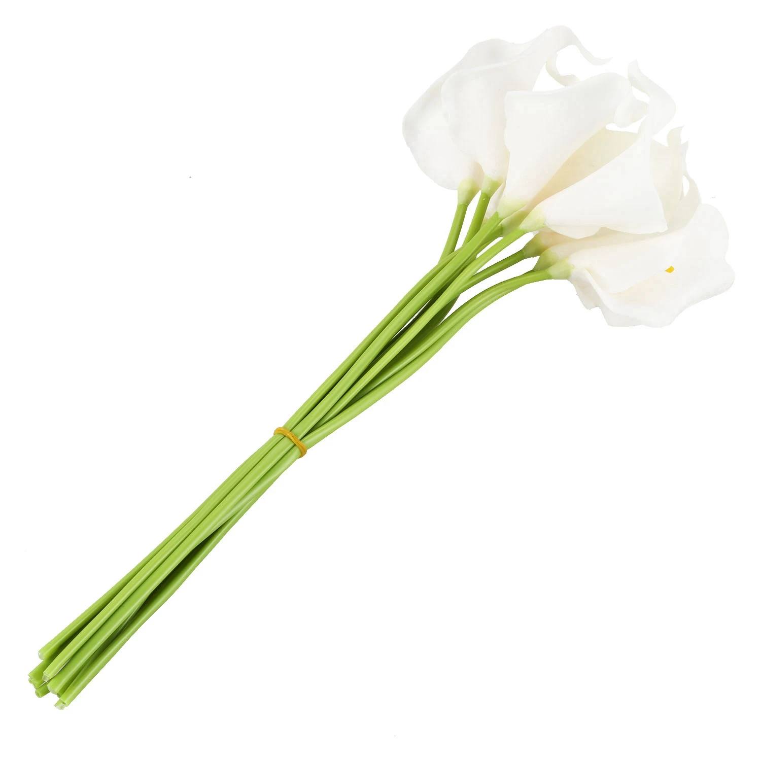 

Calla Lily Bridal Wedding Bouquet 10 head Latex Real Touch KC51 White