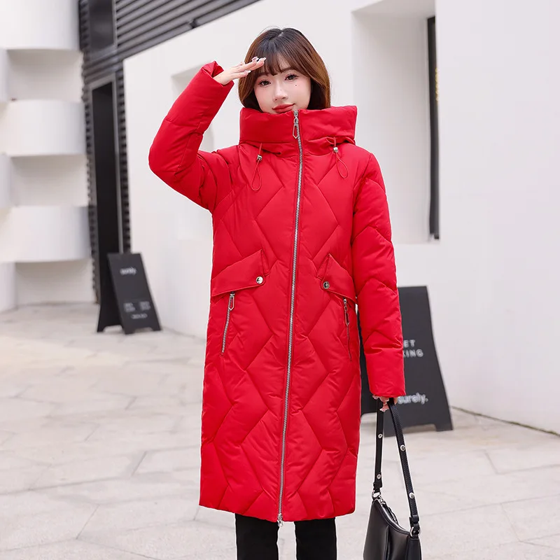 GRELLER 2022 New Winter Jacket Women Parkas Warm Casual Parka Clothes Women Long Jackets Hooded Female Thick Mujer Coat Outwear