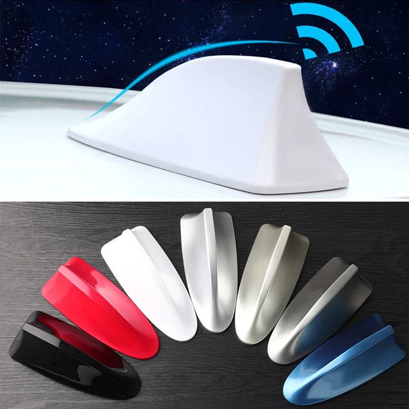 

Car Radio Shark Fin Car Shark Antenna Radio FM Signal Design Antenna Car Styling for enhance the signal Auto decoration