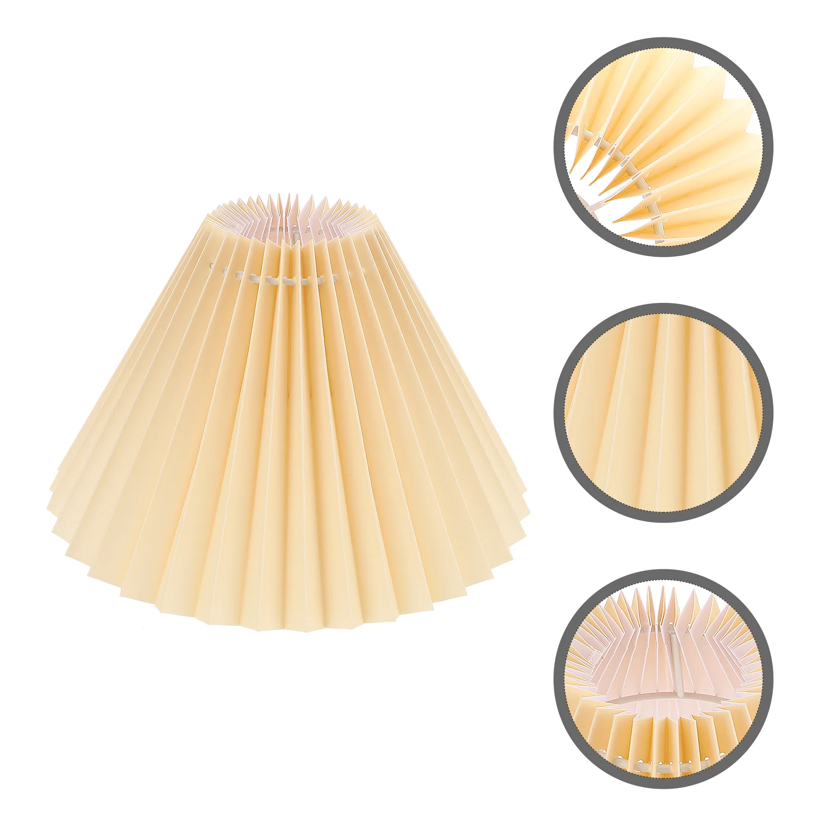 

Pleated Lampshade Decor Accessory Vintage Accessories Chandelier Creative Wrought Iron Light Cover For floor