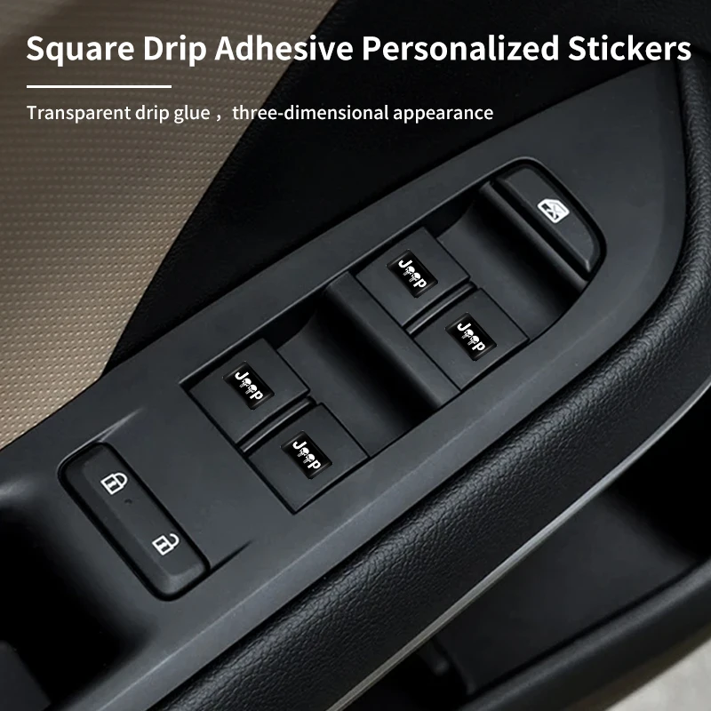 Автомобильные аксессуары квадратные персонализированные наклейки для Jeep Renegade