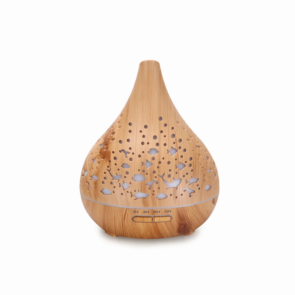 

Humidifier 400ml Aromatherapy Essential Diffusers Aroma Cool Mist Wood Air Ultrasonic Oil Oil Essential Diffusers Humidifier