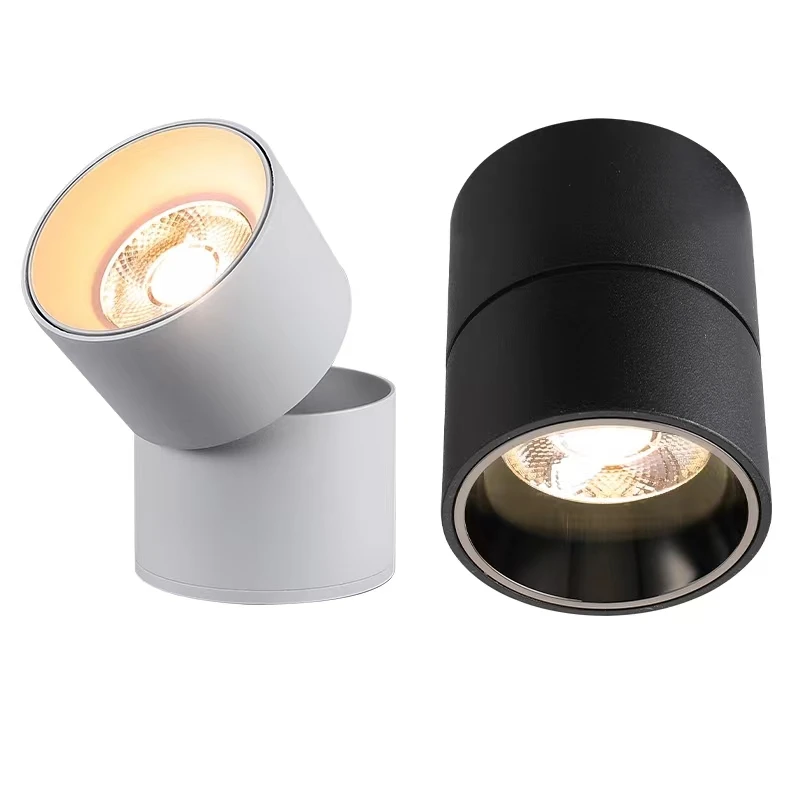 

New Surface LED Spotlight AC110V 220V for Kitchen Dimmable Led Ceiling Lamps COB 10W 20W Folding Spot Light for Indoor Lighting