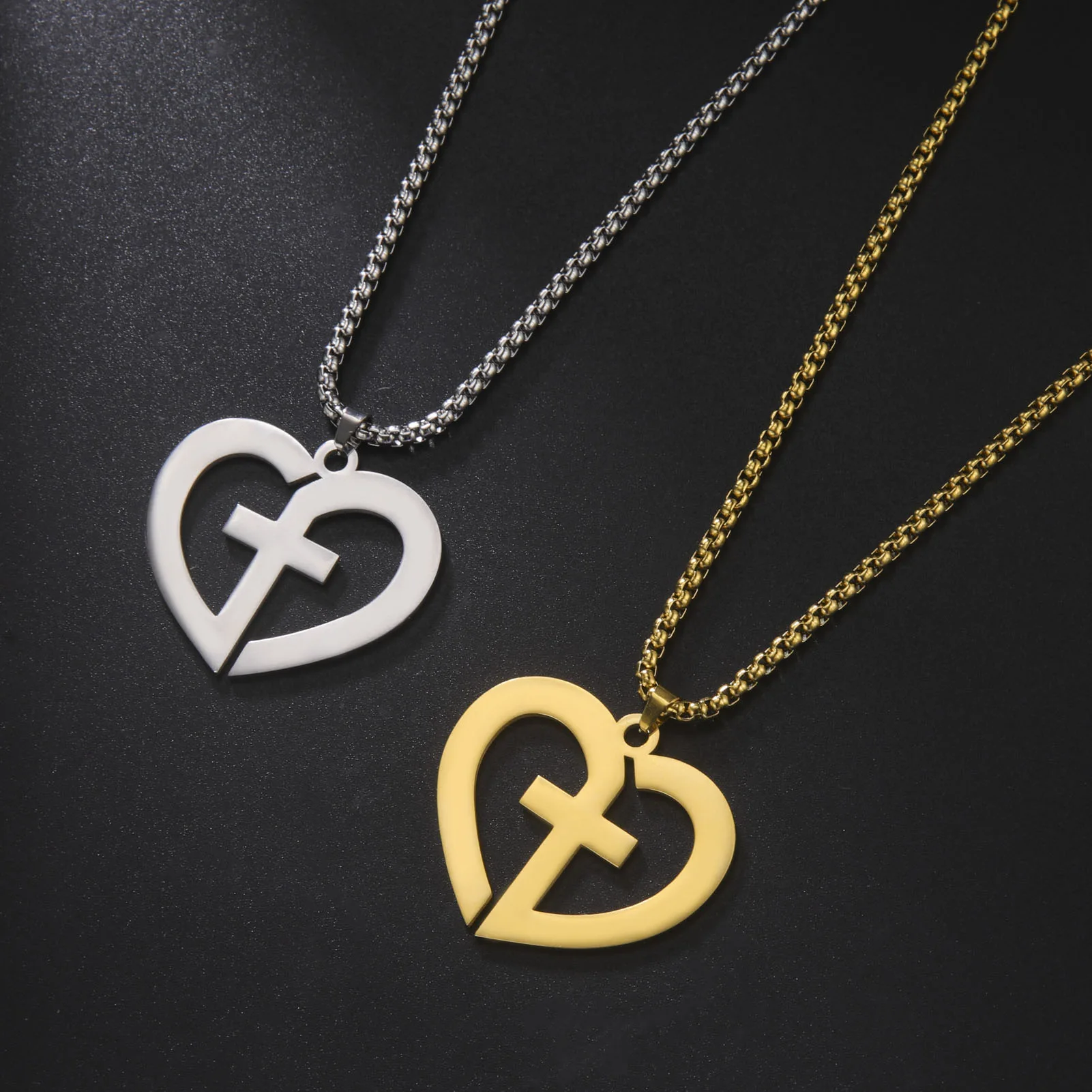 

10 шт., Женская цепочка из нержавеющей стали, 60 см