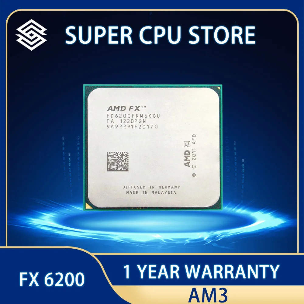 

Процесamd AMD FX 6200 AM3 +, 3,8 ГГц/8 Мб/125 Вт, ный процесдля льных ПК, ем AM3 +