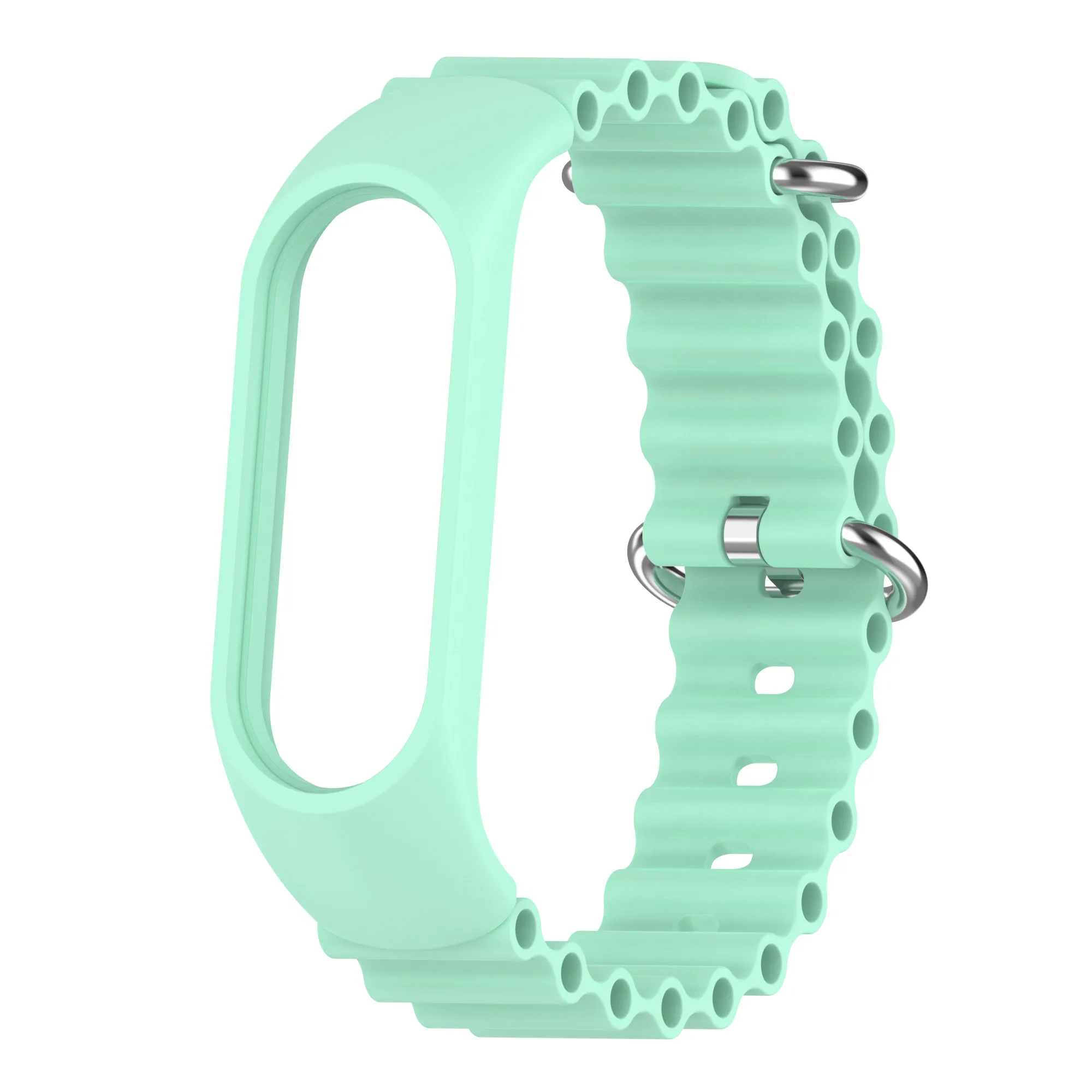 Ocean Strap For Xiaomi Mi Band 7 6 5 4 3 Smart Bracelet Sport Watchband Replacement Soft Silicone Wristband For Mi band 5 4 3