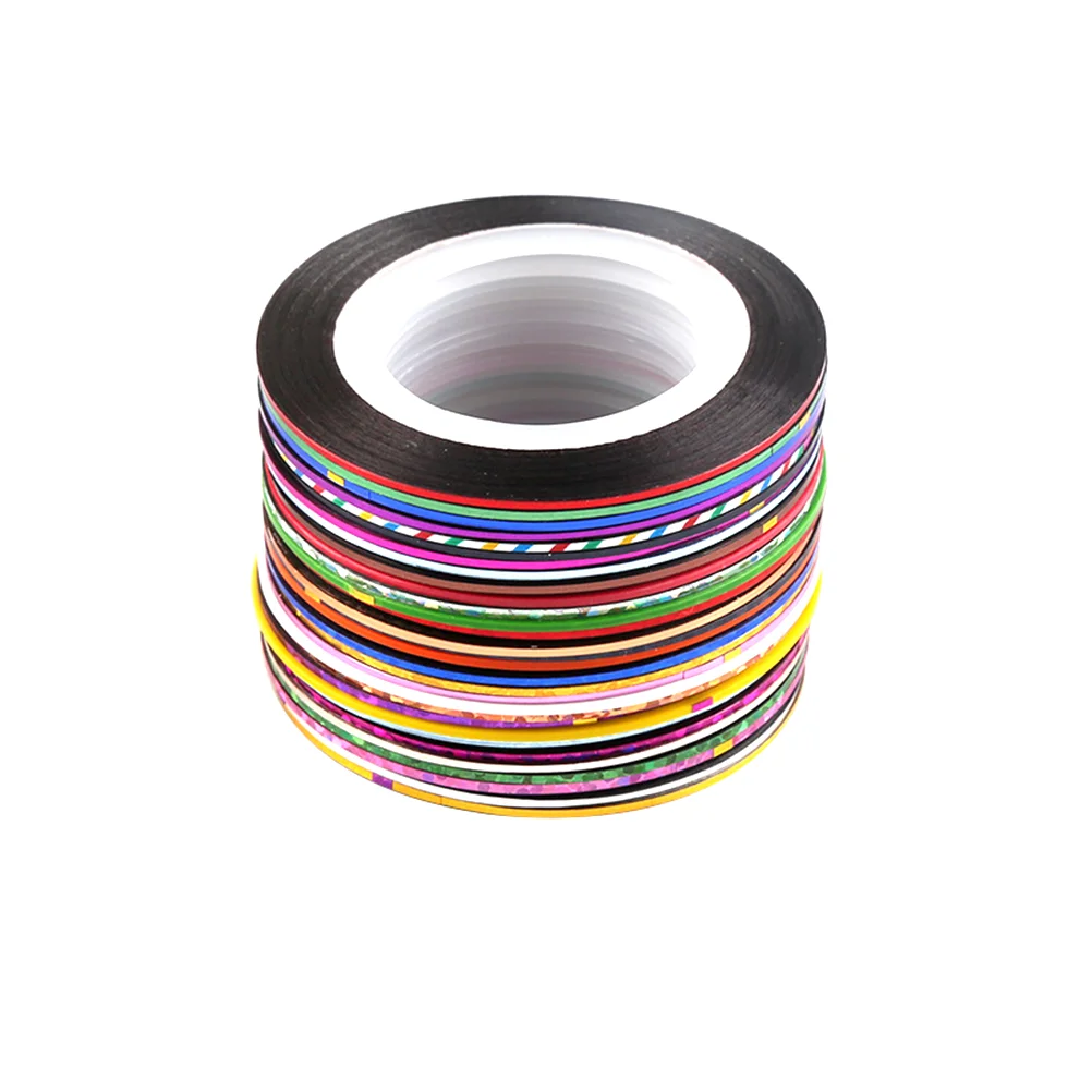 

Nail Tape Striping Strips Decoration Sticker Diy Stickers Line Stripping Color Designs Design Street Gold Tip Glitter Strip Roll