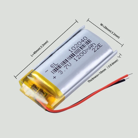 3.7V 950mAH 102040 Polymer lithium ion / Li-ion battery For GPS Mp3 Mp4  radio-controlled electrical device