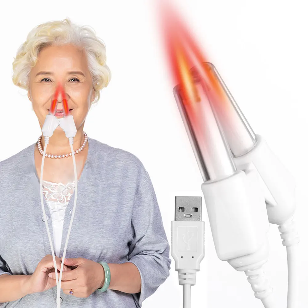 

Rhinitis Laser Therapy Device Treatment Nose Sinusitis Hay Fever Sneeze BioNase 650nm Laser Nasal Physiotherapy