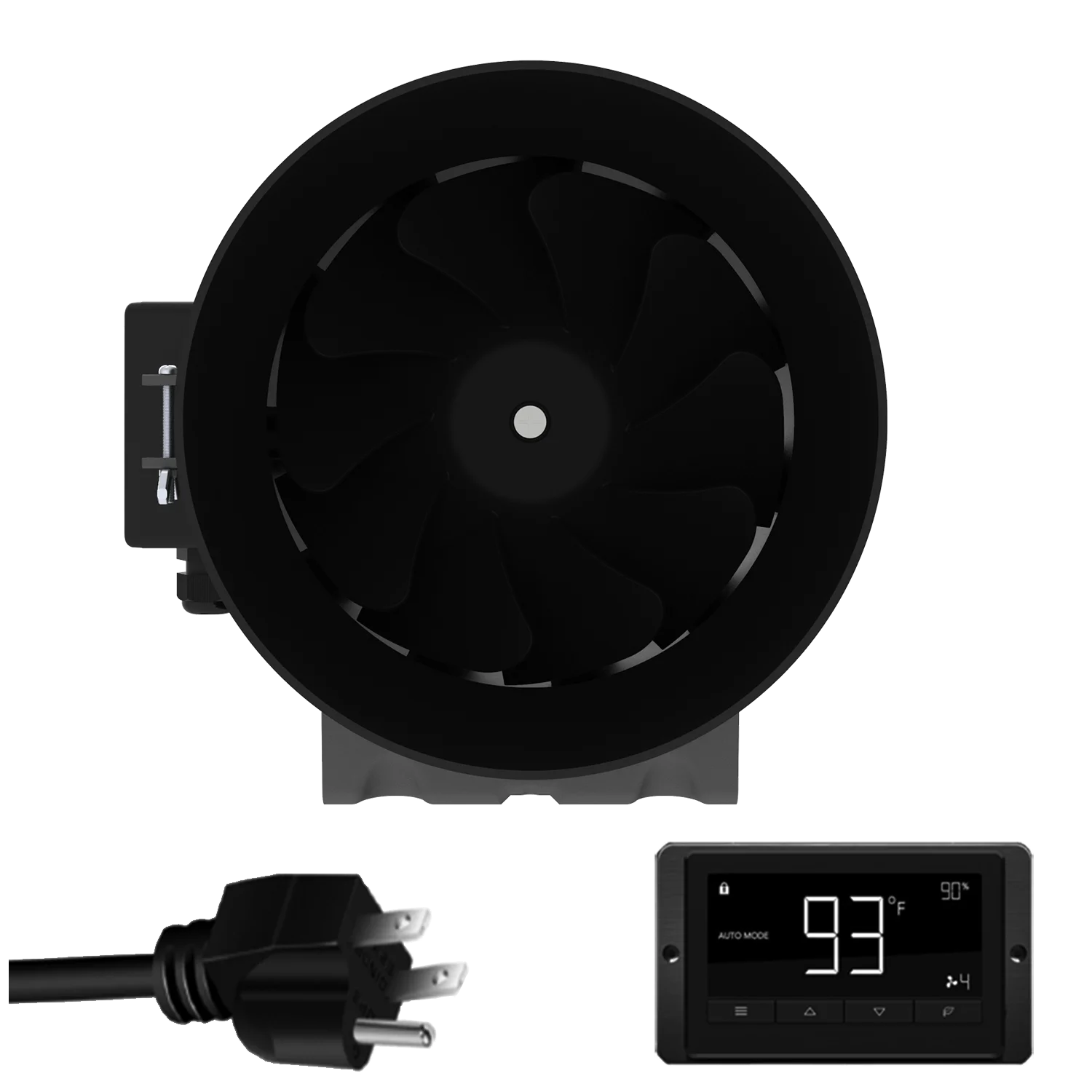 

Smart sensor speed control warehouse fan low noise high airflow duct exhaust fan 8 inch for hydroponic grow tent