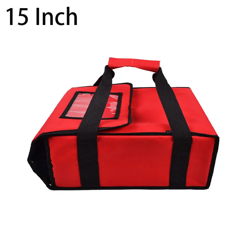 15 Inch Pizza Delivery Bag Insulated  Pizza Bag Storage Temp Pizza Bag Foldable Insulated Lunch Box Foldable Ice Pack Portable