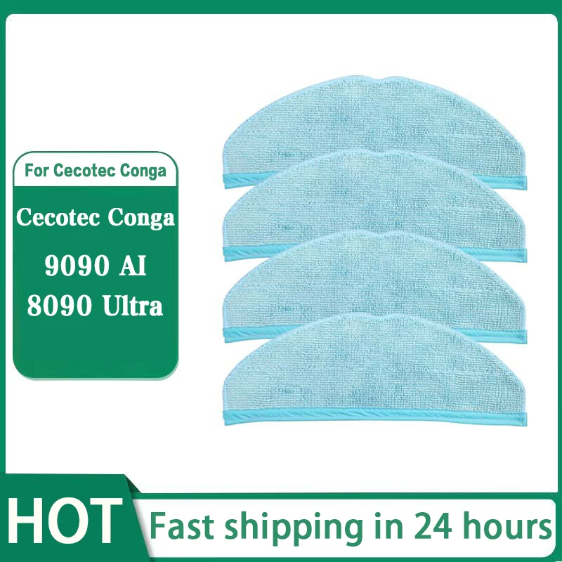 

For Cecotec Conga 8090 Ultra / 9090 AI Robot Vacuum Cleaner Replacement Parts Accessories Rag Cloth Mop Pad