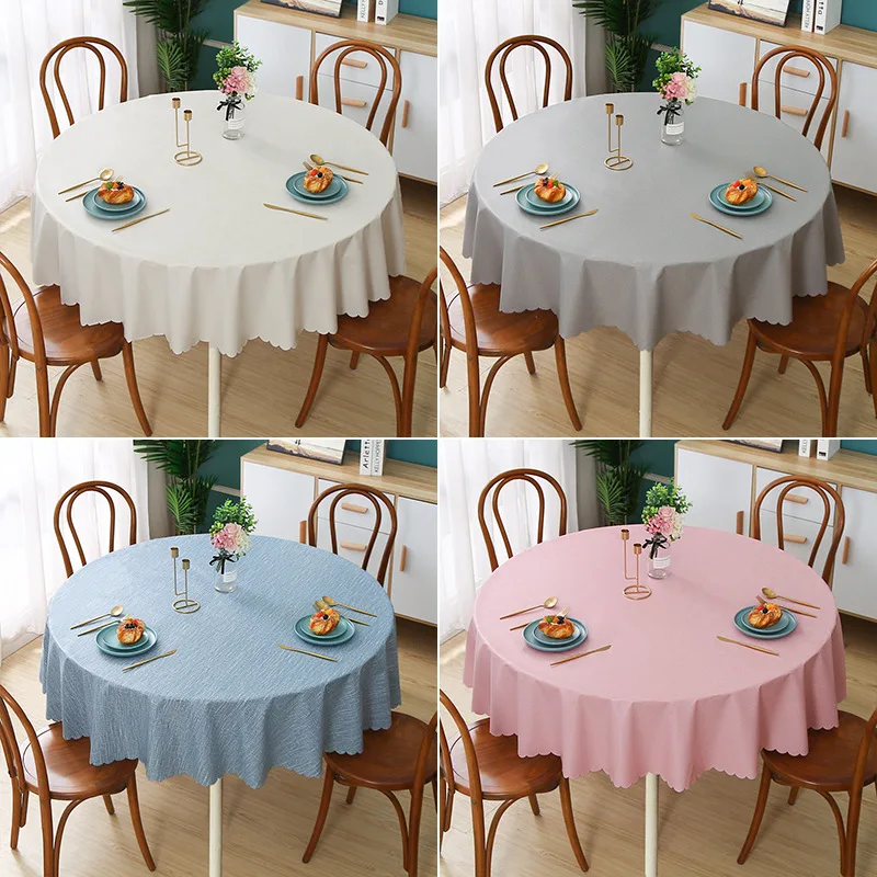 

Round table waterproof and oil disposable household textile home act the role ofing tablecloth_Jes467