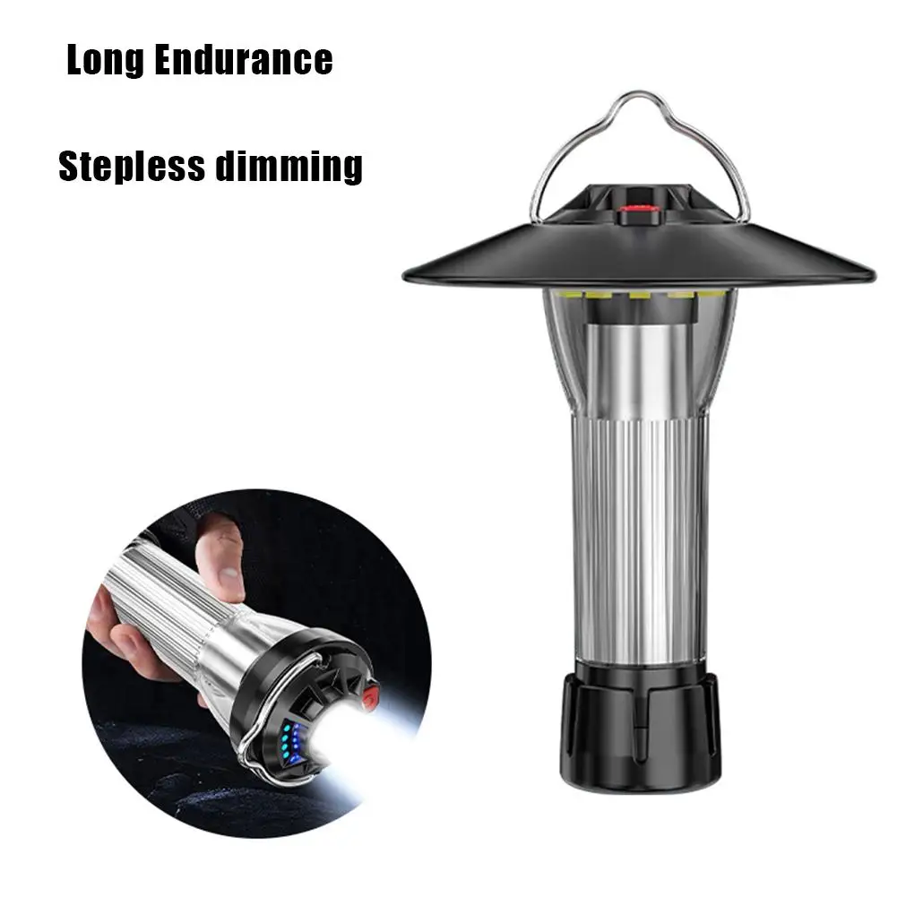 

Portable Outdoor Camping Light 3 Lighting Modes Strong Light Magnet Emergency Flashlight Tent Lamp