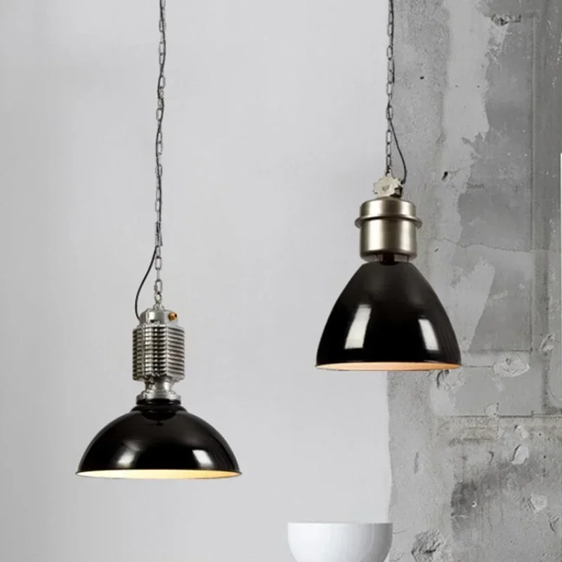 Плафонье Suspendu en Métal Lourd de Style Rétro Américain Светильник Décoratif d'Nik Idéal pour un Loft Restaurant