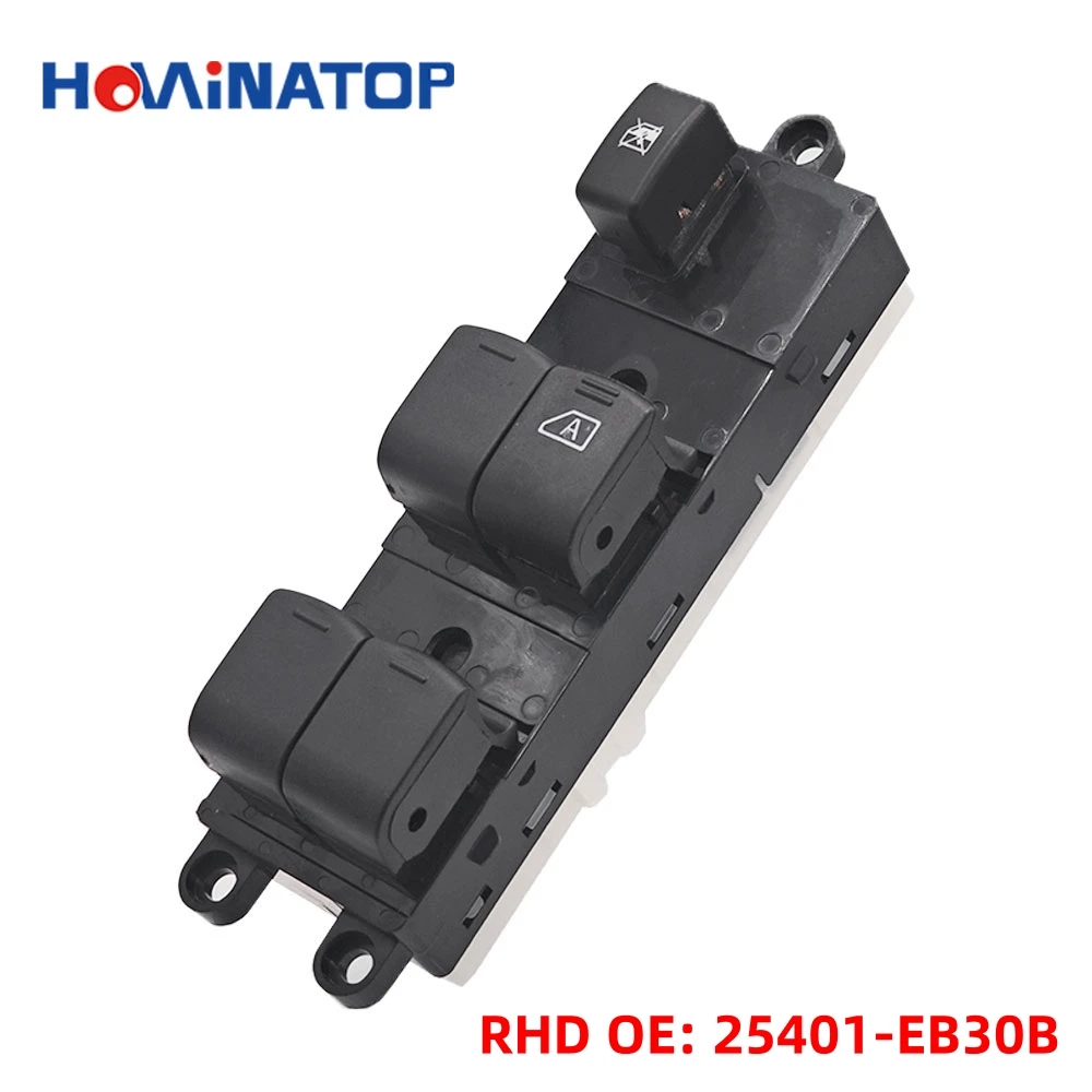 Фото HOWINATOP LHD 25401-BB65B RHD 25401-EB30B 13+3-контактный главный переключатель управления стеклоподъемниками для Nissan Qashqai, замена OEM №5