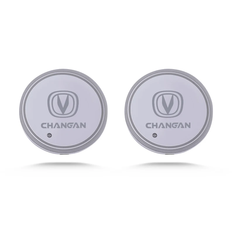 

2 шт. автомобильные подставки, 7 цветов, держатель подставки для воды, цветной окружающий свет для Changan CS35 55 CS75 Plus CS95 EADO CX20 Alsvin