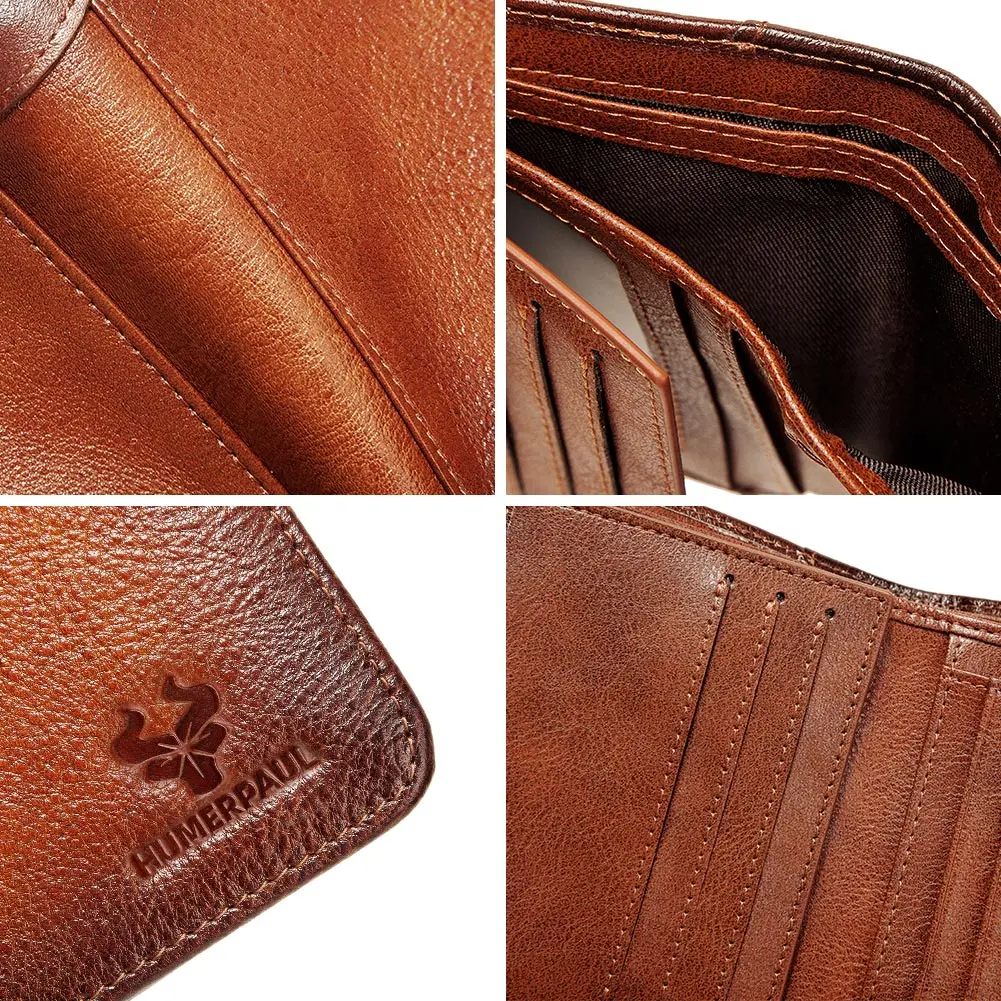 Мужской кошелек из натуральной кожи с отделением для карт