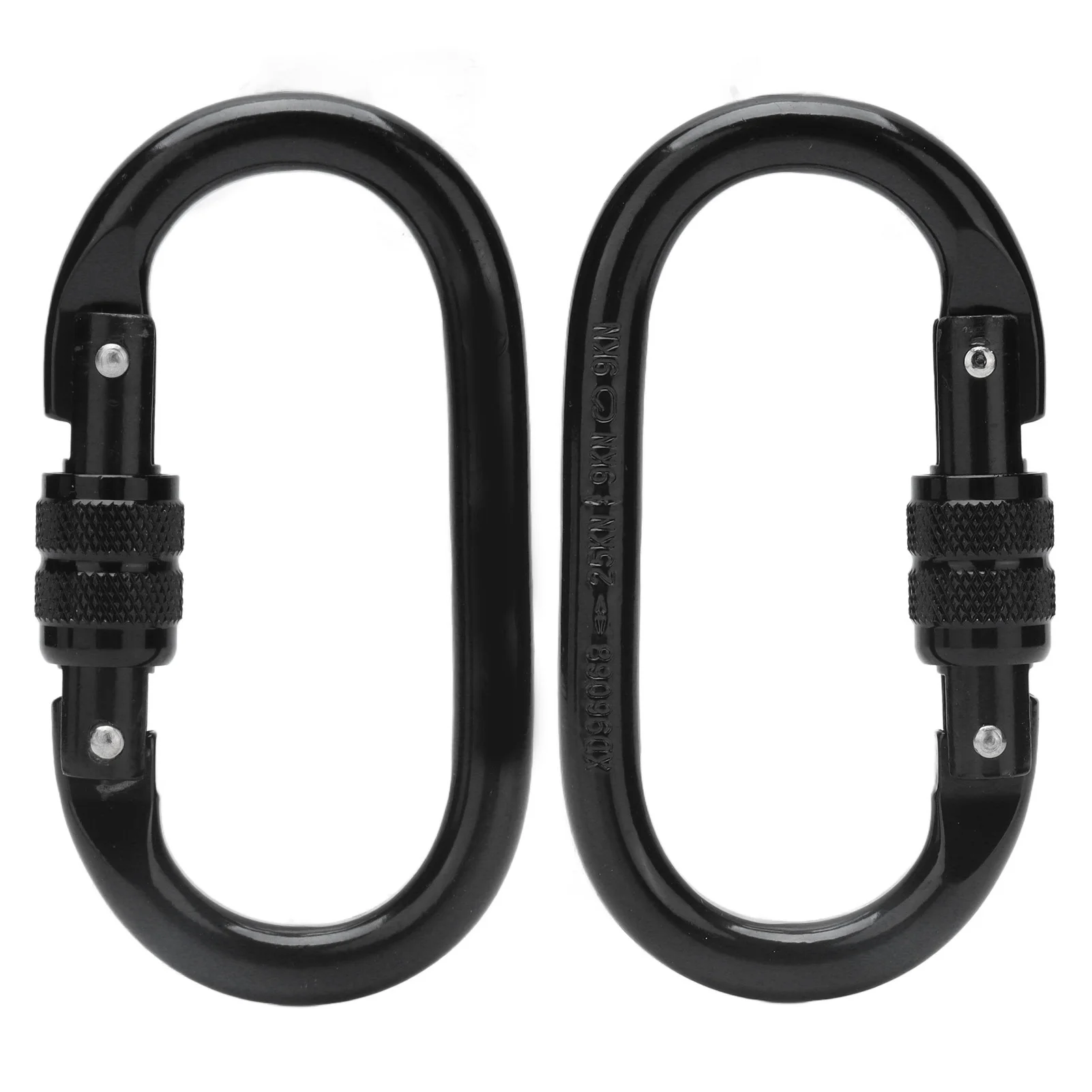 Восхождение карабин из легированной стали O-образный винтовой замок Открытый