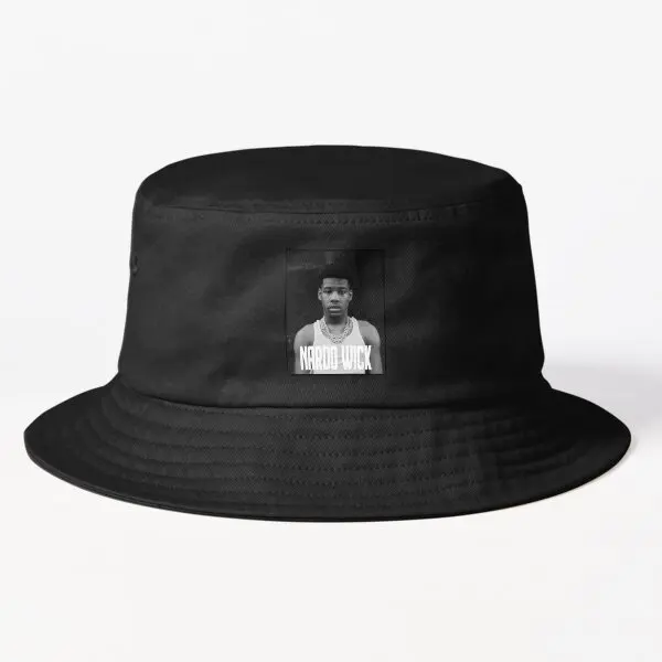 

Nardo Wick B W Poster Design Bucket Ha Bucket Hat Casual Caps Cheapu Black Spring Sport Solid Color Women Summer Fish Fashion