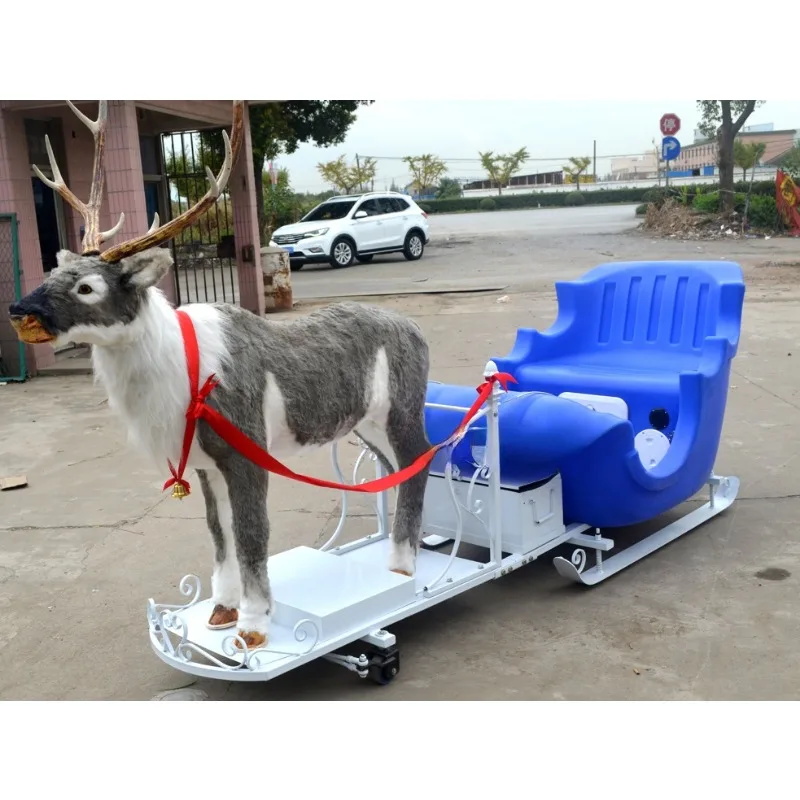 2024 пластиковые сани для снега Рождественские детей уличные рождественские оленя