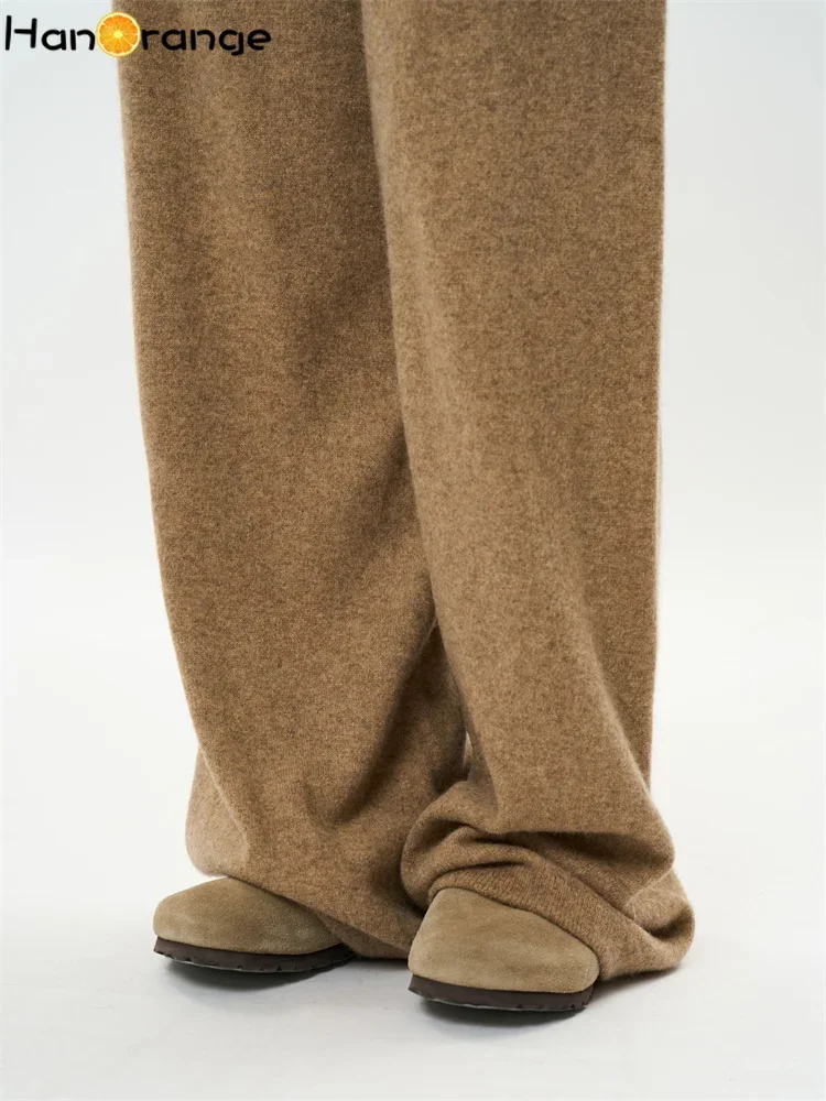 HanOrange 2024 зимние флисовые широкие брюки Lazy Yak женские мягкие липкие теплые