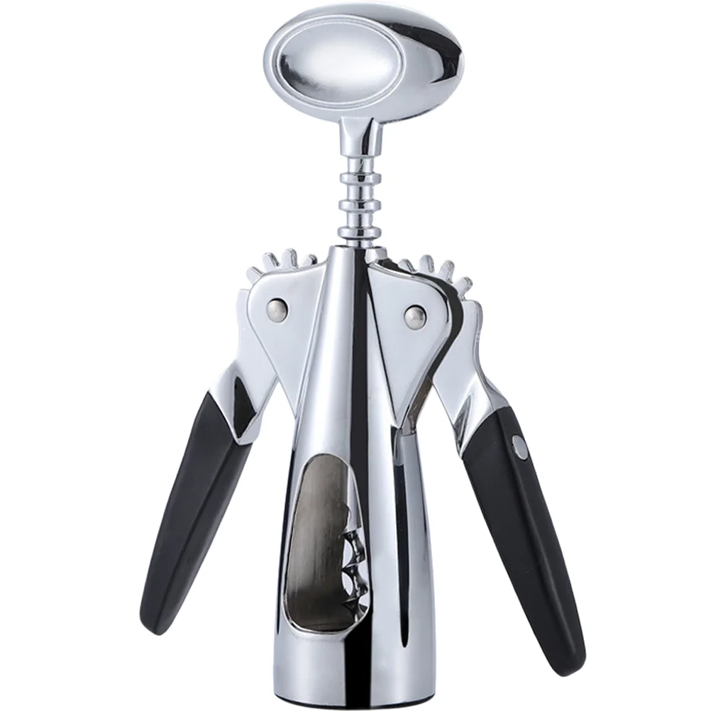 

Opener Bottle Cork Corkscrew Openers Beer Screw Remover Red Corkscrews Corker Tapper Can Caps Manual Wing Steel Stainless