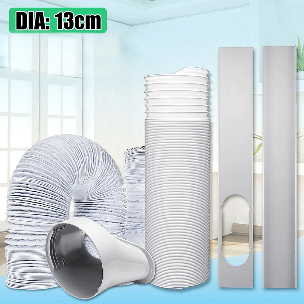 

Exhaust Duct Interface Flexible Offices 13cm Dia Connector Accessories Portable Air Conditioning Replacement Durable Home