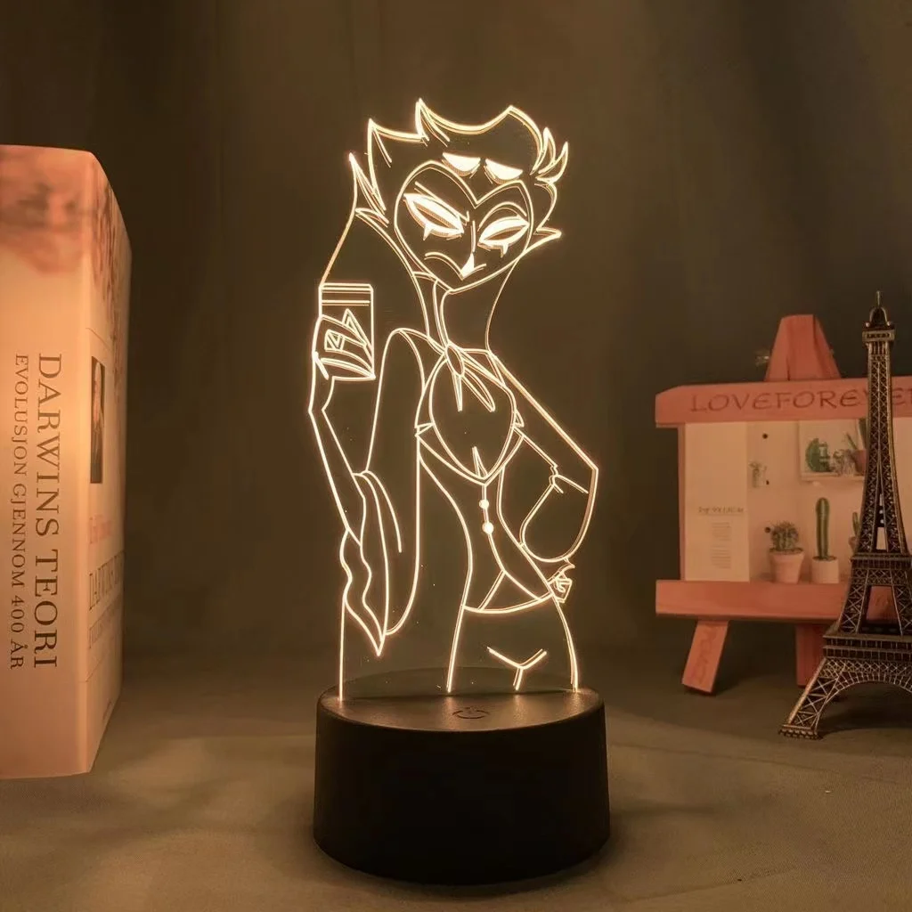 Светодиодный ночник в стиле аниме Helluvaing Stolas Loona ‌ s Boss акриловая подставка