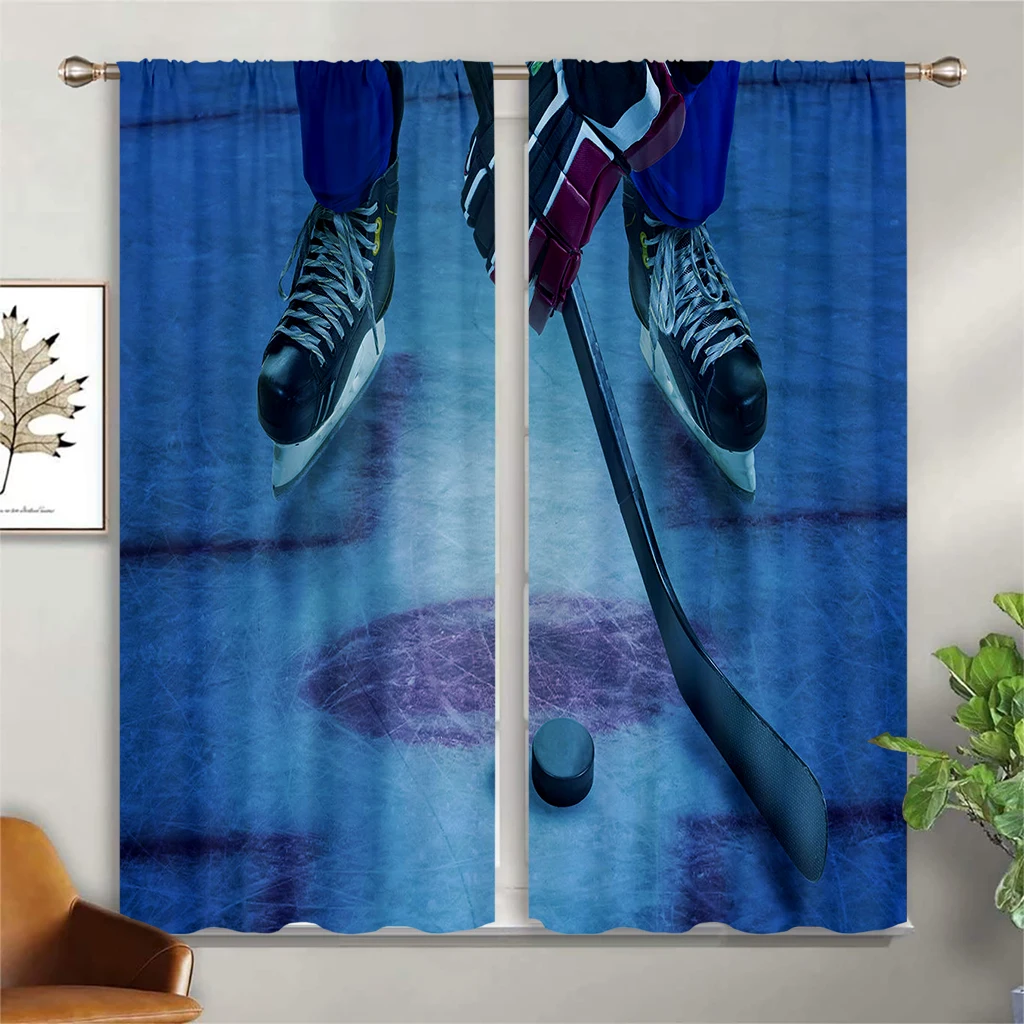 

Hot Bloodshot Sports Theme Pole Pocket Curtains, Basketball Print, Bedroom Decoration, Living Room Curtains, Home Decoration