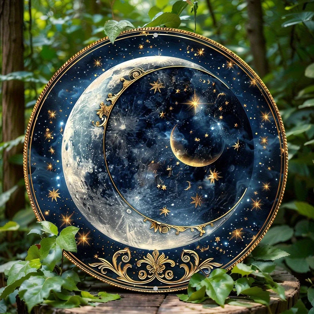 

Металлический знак "Солнце и Луна", алюминий