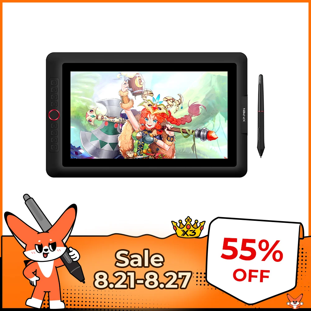 Графический планшет XPPen Artist 15,6 Pro, цифровой монитор для рисования, перьевой дисплей, 8192 уровней, 120% sRGB дисплей, поддержка Windows Mac
