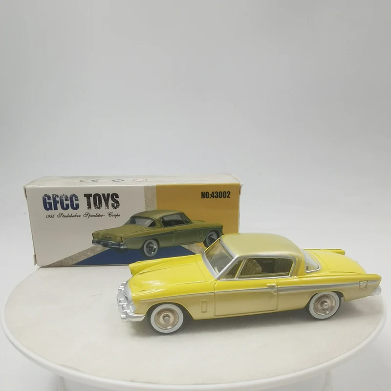 Модель американского классического автомобиля Studebaker Coupe 12,5, 1955 см, металлическая, литой под давлением, Игрушечная машина, для взрослых, поклонники, коллекционный подарок 43002