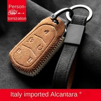 for cadillac xtsxtsxt4atslct5ct6srxxt6 high quality alcantara suede key chains key case key cover car accessories