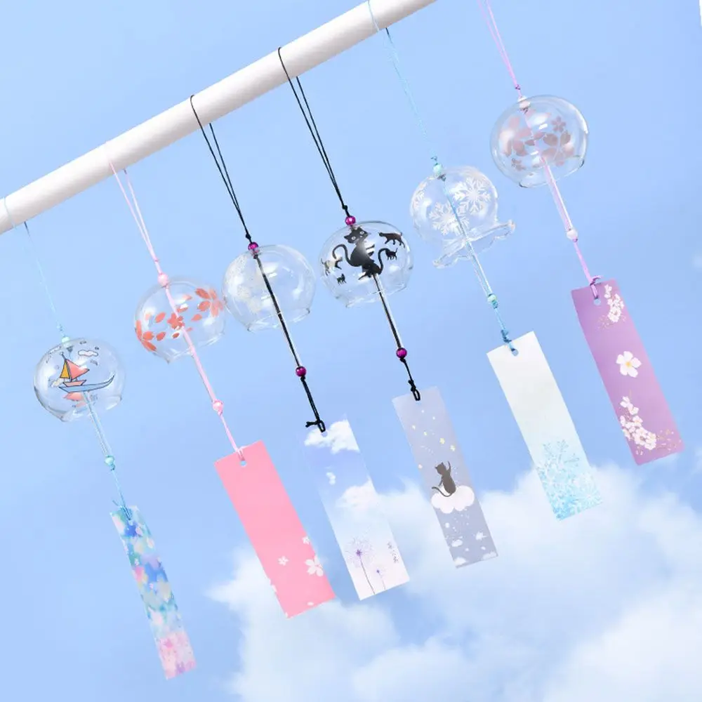 

Gift Garden Pendant Handmade Colorful Wind Chimes Window Ornament Hanging Blessing Bell Wind Bell