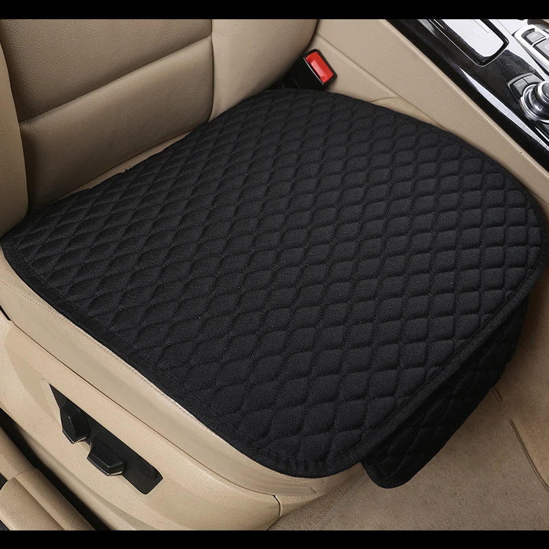 

Car Seat Cover Leather/Flax/Plush/Mesh Seat Cushion Anti-slip Front Chair Seat Breathable Pad Vehicle Auto Car Seat Protector