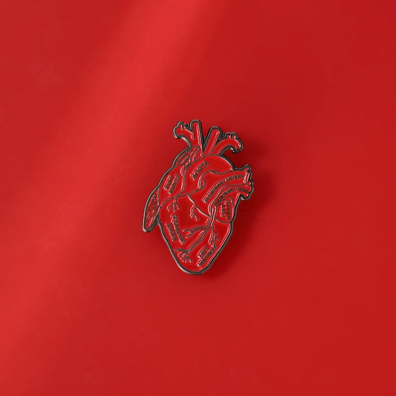 

Organ Brain Lung Enamel Pins Aorta Left Ventricle Lapel Pins Metal Decorative Gothic Jewelry Brooch Backpack For Medical Student