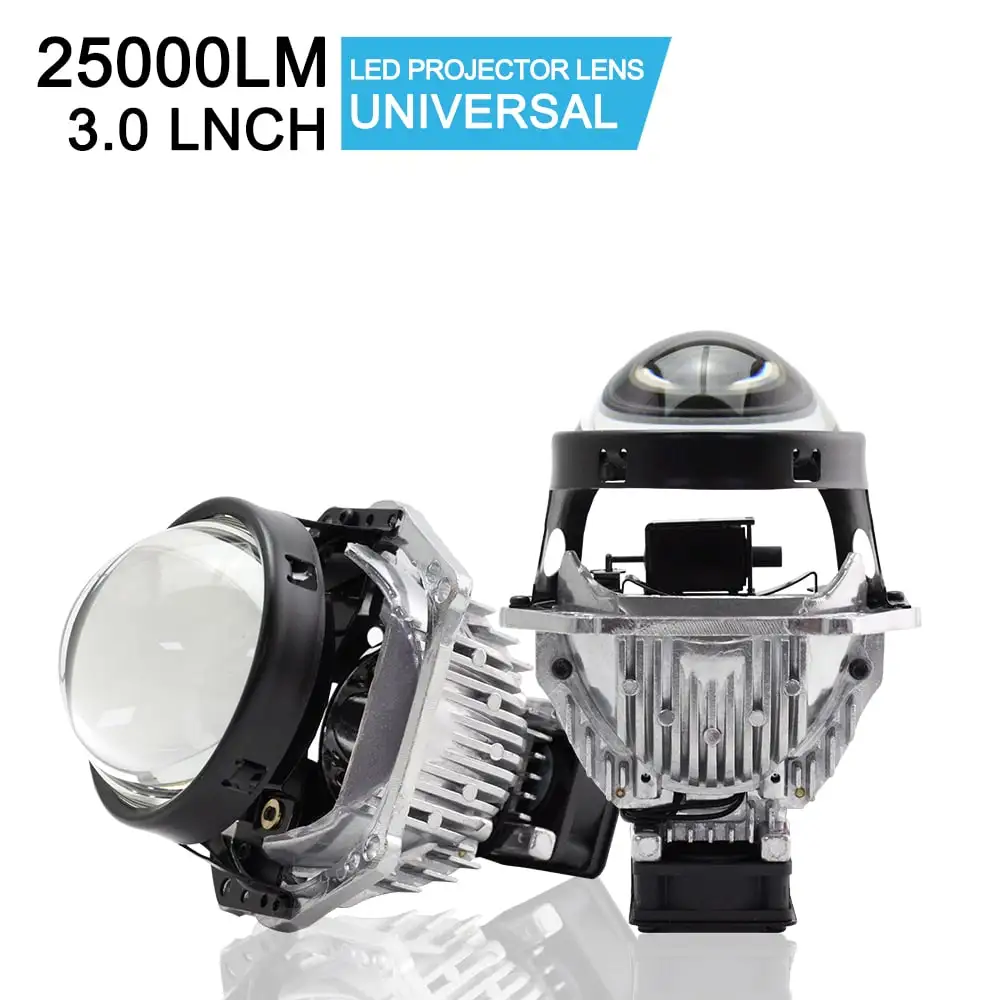 

3.0inch Bi led Lens 60W LED Lights Projector Headlight Lenses 8000LUX Hella 3R G5 Retrofit Auto LED Lamps Car Light DIY Kits
