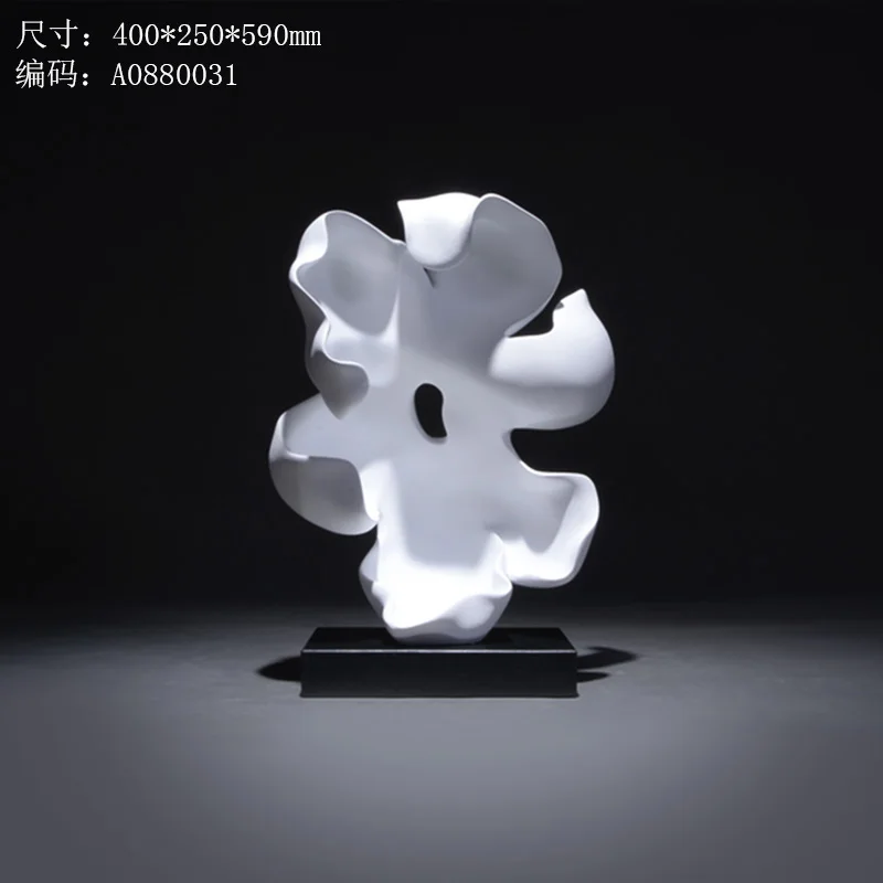 

Modern abstract sculpture art decoration. Villa, hotel, model home, living room creative accessories