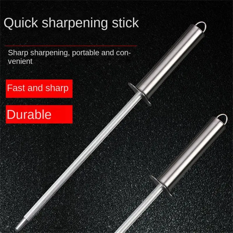 

Professional Carbon Steel Knife Sharpener Rod Durable Knife Grinder With ABS Handle Sharpening Blade Rod Knife Kitchen Tool