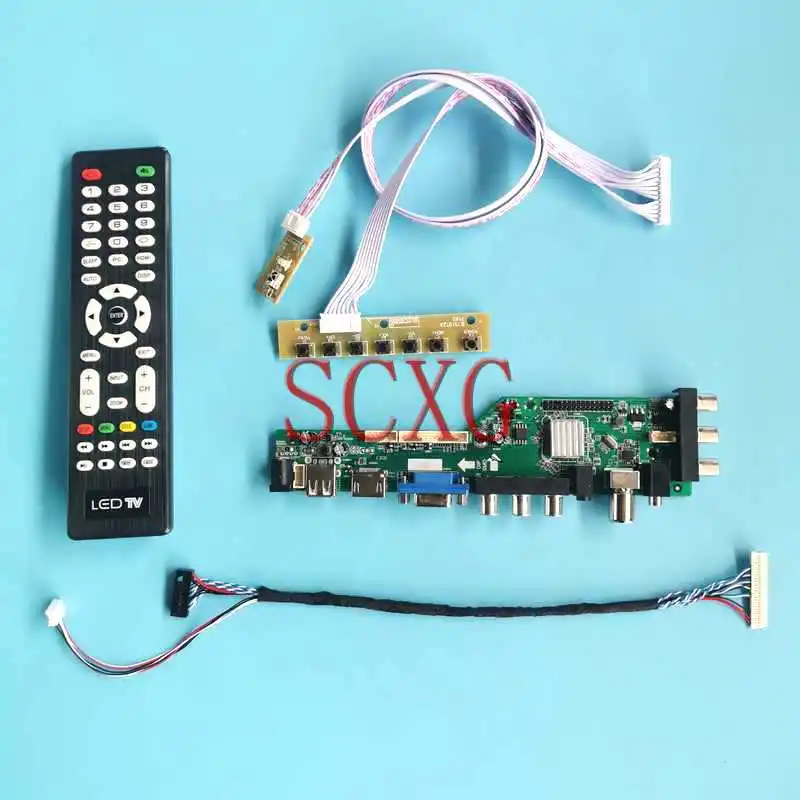 

For HSD100IFW1 HSD100IFW2 LCD Display DVB Digital Controller Board VGA HDMI-Compatible 1024*600 30 Pin LVDS DIY Kit AV USB 10.1"