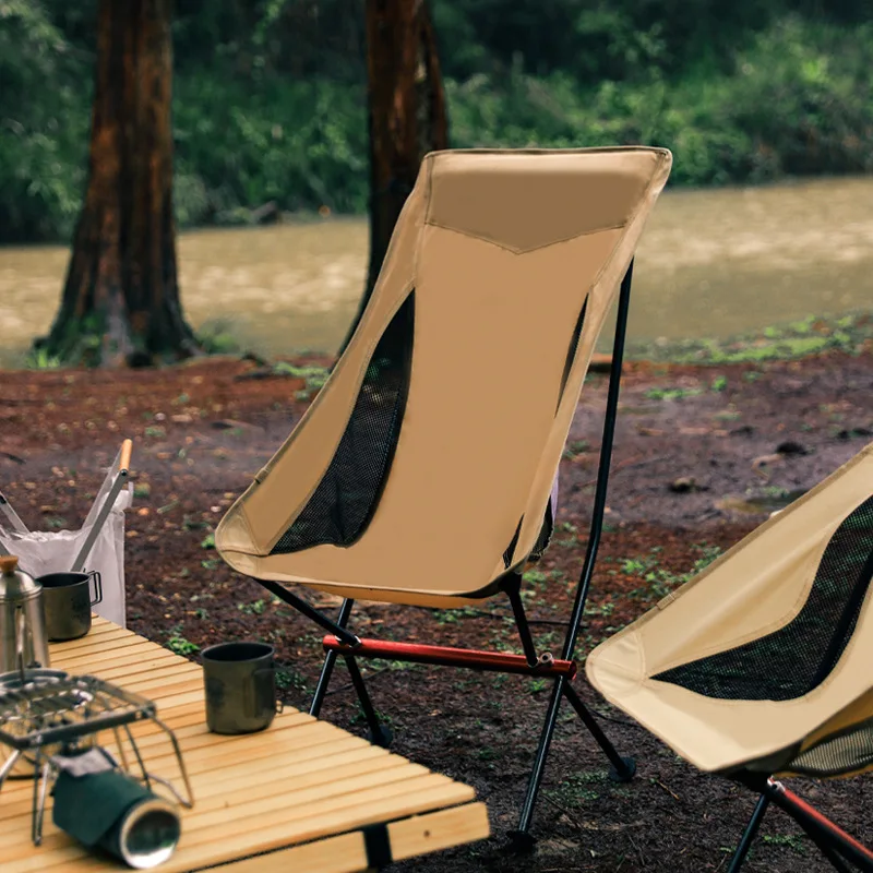 Outdoor Moon Chair Collapsible Foot Stool For Hiking Picnic Fishing Chairs Seat Tools